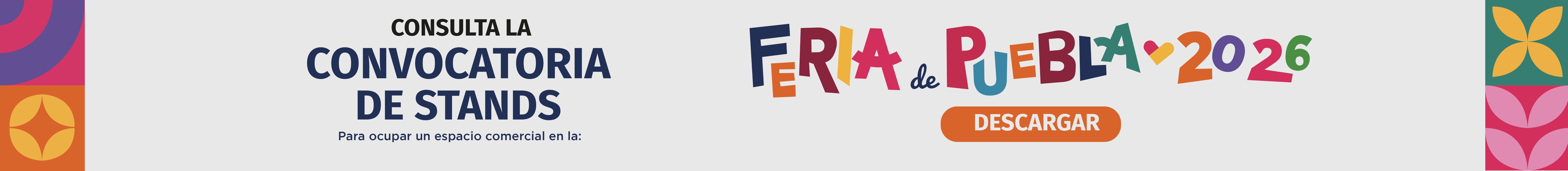 Banner Convocatoria de Stands Feria de Puebla 2026
